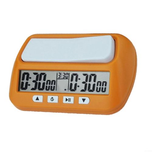 Horloge D'echecs Portable Avec Minuteur Numerique, Alarme Et Temporisateur Pour Les Echecs Et Les Jeux De Societe A Deux Joueurs, Modele B, 103 X 23 Mm