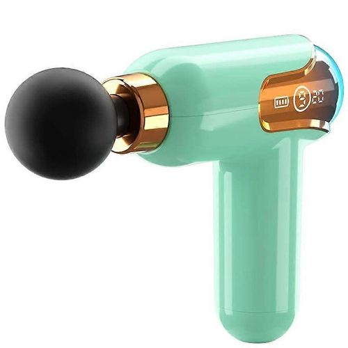 Pistolet De Massage Pour Tissus Profonds Avec 9 Vitesses, Mini Pistolet De Massage Musculaire A Percussion Portable Ultra-Silencieux Avec 4 Tetes De Massage (Couleur : B)