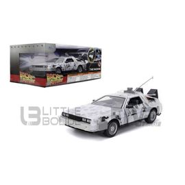 Jada Toys 1/24 - De Lorean Back To The Future Time Machine Frosty - 1985 36145-Jada Toys