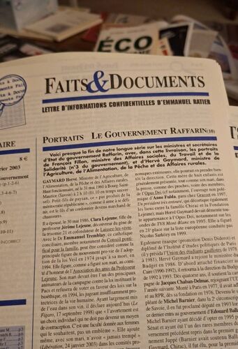 Faits Et Documents Février 2003 146 Raffarin