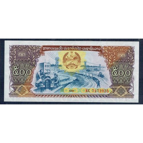 Laos Billet De 500 Kip 1988 Unc