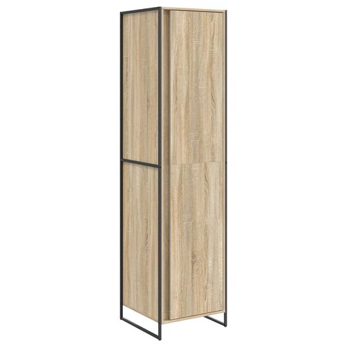vidaXL Garde-robe 2 pcs Sonoma 50 x 50 x 200 cm Bois d'ingénierie