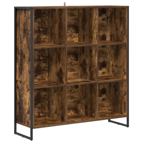 vidaXL Bibliothèque Chêne Fumé 99,5 x 30 x 108,5 cm Bois d'ingénierie