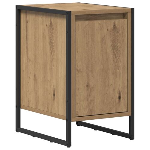 vidaXL Table de chevet Chêne artisan 39,5 x 30 x 50 cm