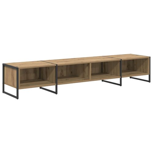 vidaXL Meuble TV Chêne artisan 170,5 x 36 x 30,5 cm Bois d'ingénierie