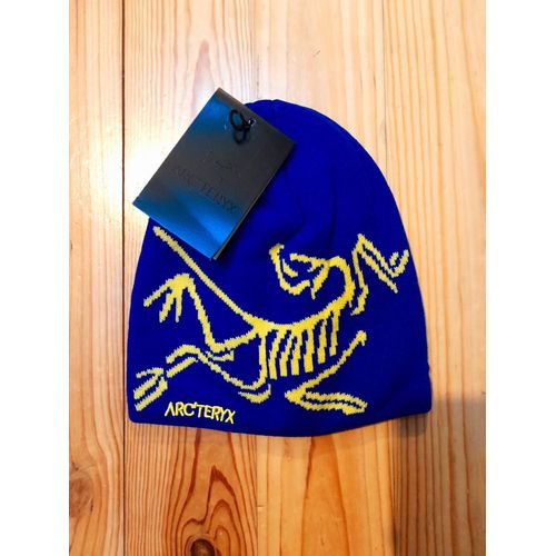 Bonnet Arc'teryx Bleu, Logo Jaune, Avec Étiquettes