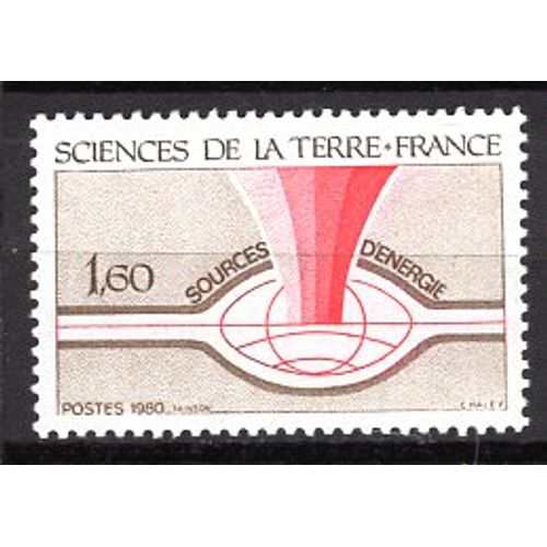 France 1980 Science De La Terre Yvert N° 2093 Neuf**