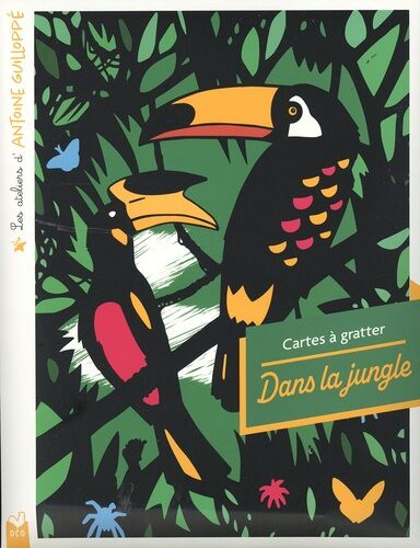 Dans La Jungle - Cartes À Gratter - Avec Un Stylet Bambou