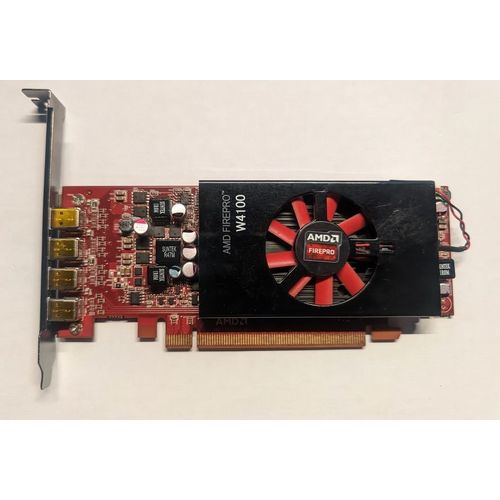 AMD FirePro W4100 2GB GDDR5 4x Mini Displayport PCI-e 3.0