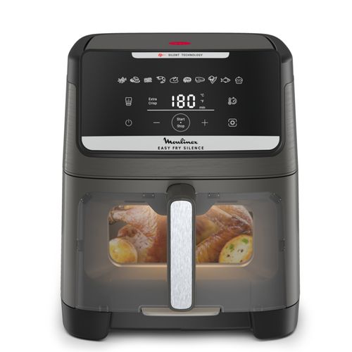 MOULINEX EZ846HF0 Easy Fry Silence 7 L, Le air fryer XXL le plus silencieux avec