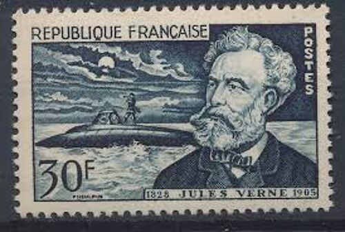Cinquantenaire De La Mort De Jules Verne Année 1955 N° 1026 Yvert Et Tellier Luxe