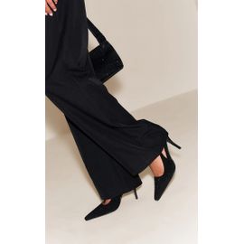 Sandales Noires Talon Et Strass