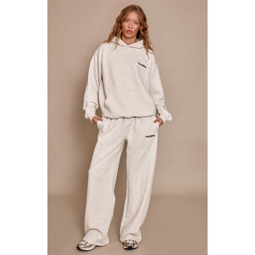 Femme Plt Jogging Droit En Coton 440 Gr/M² Tissé Épais Gris Cendré | Taille Xs