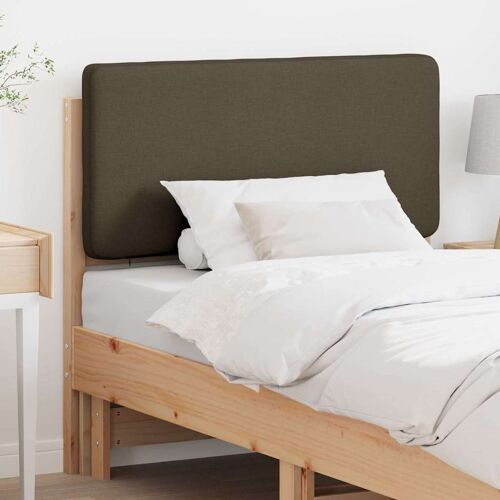 vidaXL Tête de lit capitonnée Marron et Taupe 80 cm Pin massif