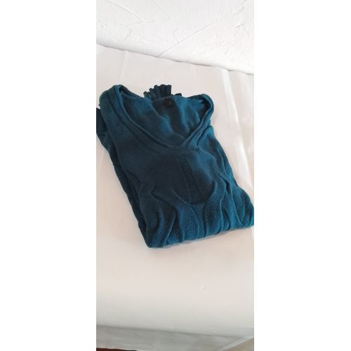 Pull Femme Turquoise Maille Douce Et Chaude