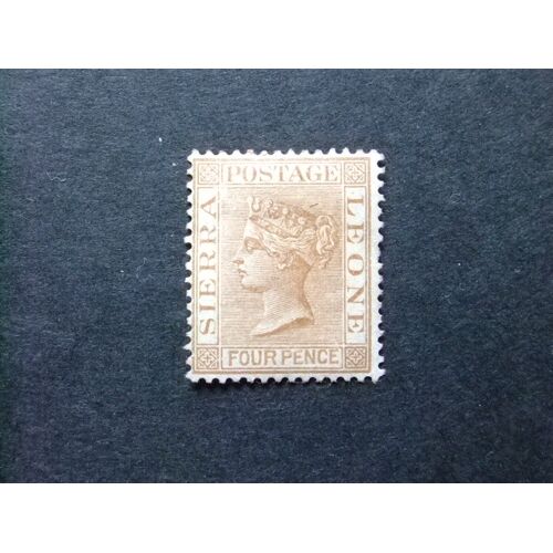 51 Sierra Leone 1883 / Reina Victoria / Yvert 27 (*) Fil Ca Sg 33 (*) Filigrana Ca