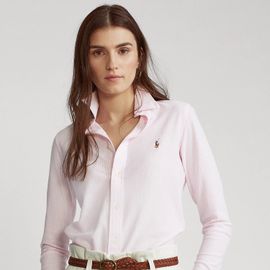 Chemise Oxford Coton Piqué Rayé