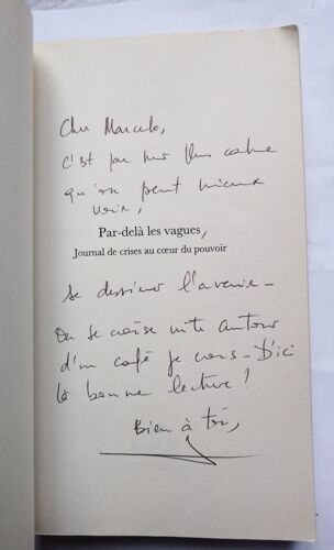 Olivier Véran Par-Delà Les Vagues (Récit) Avec Un Envoi Autographe Signé 2022 Robert Laffont