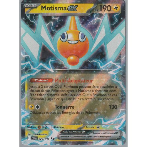 Carte Pokémon - Motisma Ex - 029/094 - Ultra-Rare - Flammes Fantasmagoriques