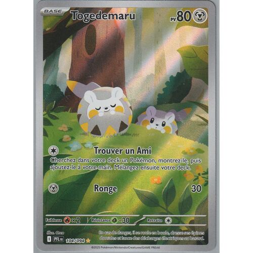 Carte Pokémon - Togedemaru - 104/094 - Secrète-Rare - Flammes Fantasmagoriques