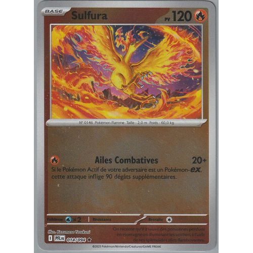 Carte Pokémon - Sulfura - 014/094 - Holo-Reverse - Flammes Fantasmagoriques