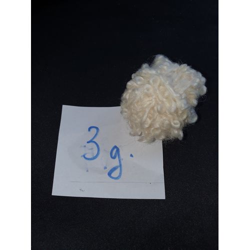 3 Grammes Laine Grosses Bouclettes Blanc Cassé Pour Tricot Crochet
