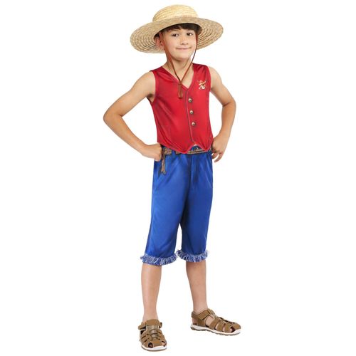 Déguisement Classique Luffy One Piece - Taille: 11 À 13 Ans (142-164 Cm)