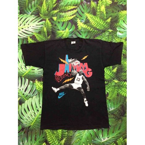 Air Jordan T-Shirt Nike Vintage 90s Made In Ireland Jamming Frequency N° 23 Jumpman Nba Homme