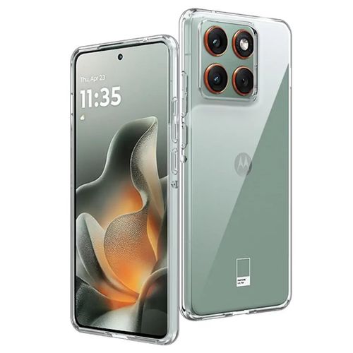 Coque pour Motorola Edge 70 5G - housse etui silicone gel fine + film ecran - TRANSPARENT TPU