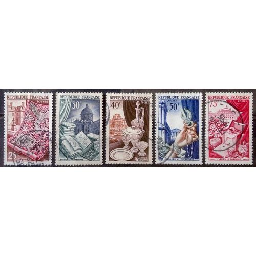 Série Productions De Luxe - Métiers D'art 1954 - Jolis N° 970 971 972 973 974 Obl - France Année 1954 - Brn83 - N33145