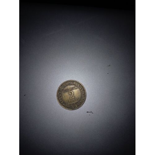 Piece Bon Pour 2 Francs 1925