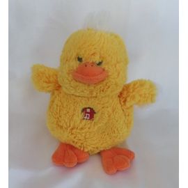 Doudou Peluche Canard Jaune Orangé Sonore Gipsy