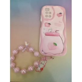 Coque et strap bracelet pour Téléphone Xiaomi Redmi 10 - 4G - Rose