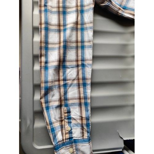 Chemise À Carreaux Bleu