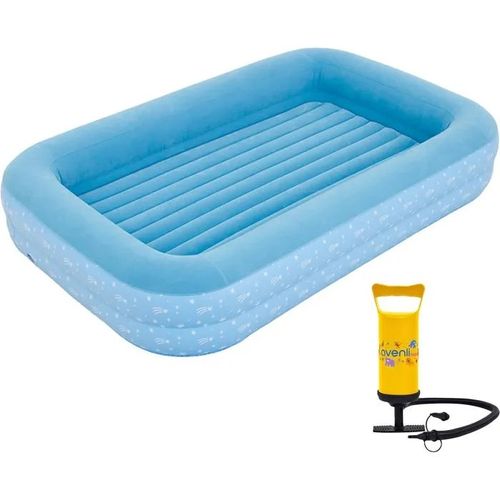 Matelas Gonflable Enfant Avenli avec Pompe 172x112x30cm - Lit de Voyage Camping.
