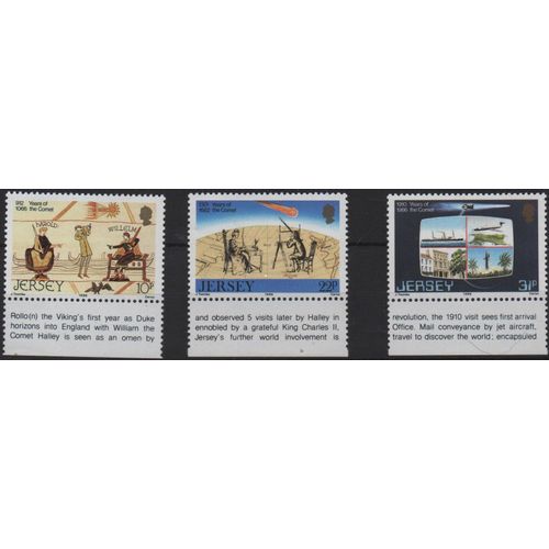Jersey Timbres Passage De La Comète De Halley 1986