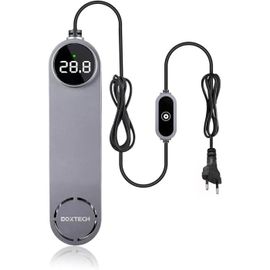 Boxtech Chauffage Aquarium 200w - Submersible, Réglable, Protection Surchauffe, Thermostat & Écran Led.