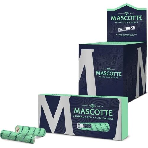 Mascotte® Filtres Slim Coniques 6mm avec Charbon Actif & Embout Céramique - Lot de 200.