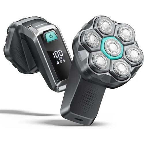 7d Rasoir Électrique Pour Crâne - Rasage Précis Et Confortable, Design Ergonomique, Rechargeable.