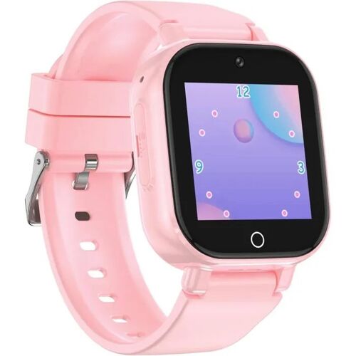 Montre Connectée - UNDERSCORE - 4G - GPS - Vidéo Chat - SOS - Rose Clair.