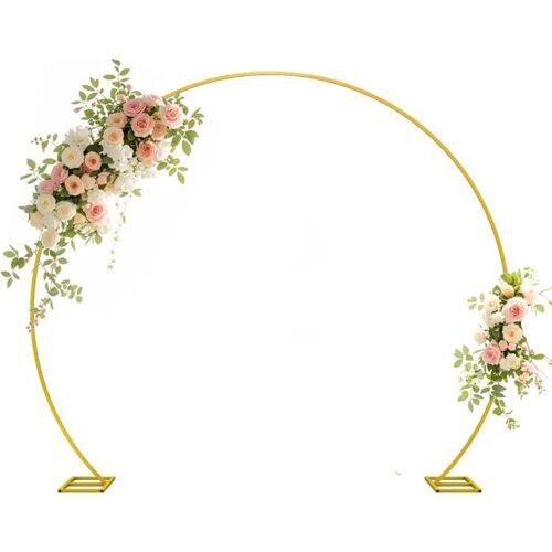 Grande Arche de Ballons Ronde 2m Dorée pour Mariage, Anniversaire, Fête, Décorations DIY.
