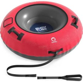 Qpau Tube À Neige Gonflable 122 Cm - Housse En Toile Premium, Fond Épais, Luge Hiver Robuste Pour Enfants & Adultes.