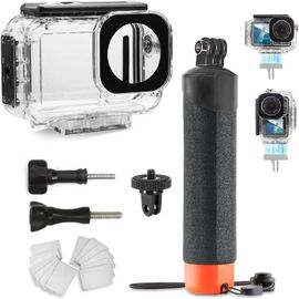 FitStill Boîtier Étanche Magnétique pour DJI Osmo Action 5/4/3, Monopode Flottant Inclus.