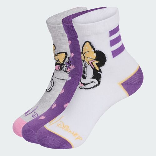 Chaussettes Adidas Disney Minnie Mouse Adidas - White / Active Purple / Light Grey Heather - 34-36