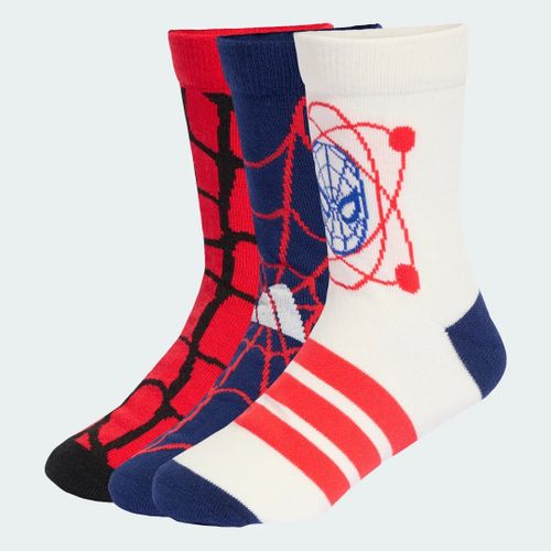 Chaussettes Spider-Man Marvel Adidas Enfants Adidas - Pure Ruby / Dark Blue / Off White - 34-36