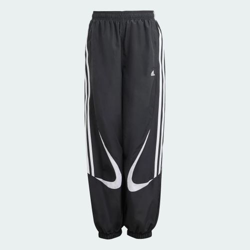 Pantalon De Survêtement Large Adidas - Black / White / White / White - 9-10a