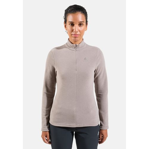 Odlo Pull Technique À Col ¿ Zippé Roy Pour Femme, Xs, Beige
