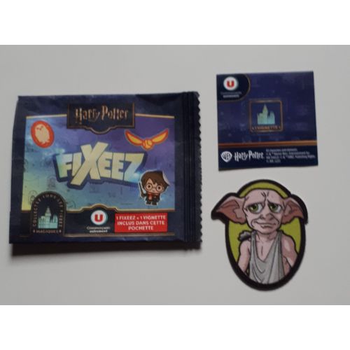 Fixeez Harry Potter Des Magasins U 2025 - Modèle Dobby - Patch En Tissu Réutilisable - Avec Une Vignette
