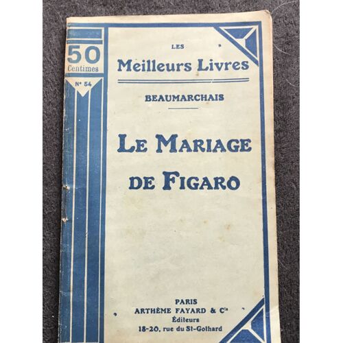 Le Mariage De Figaro Ou La Folle Journée Beaumarchais