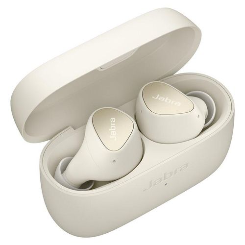 Jabra Elite 4 - Écouteurs sans fil avec micro - intra-auriculaire - Bluetooth - Suppresseur de bruit actif - beige clair